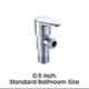 ZAP Prime Brass Chrome Finish Angle Cock Valve for Bathroom & Kitchen with Wall Flange (Pack of 8)