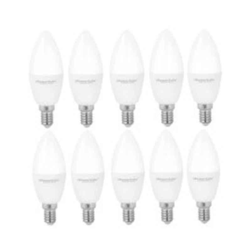 Power Safe 7W Energy Saving LED Candle Bulb (Pack of 10)