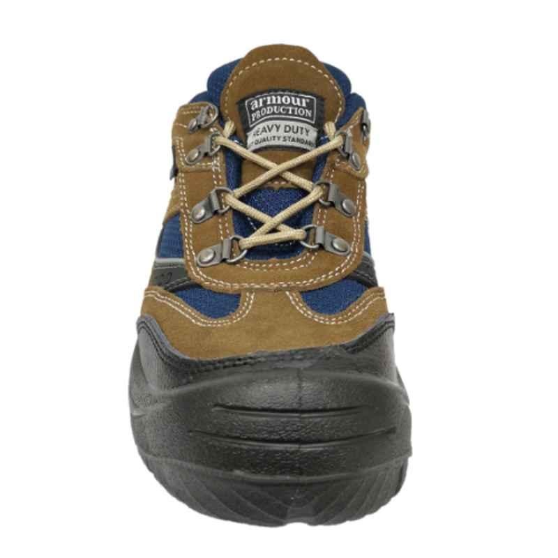 Armour Production Leather Steel Toe Black Safety Shoes, LY 23, Size: 44