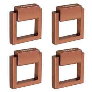 Plantex 2 inch Zinc Rose Gold Drawer Kadi for Home & Office, SH-358 (Pack of 4)