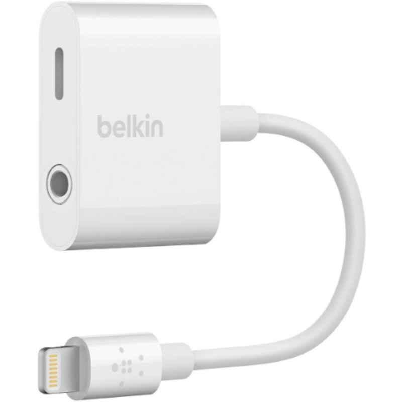Belkin F8J212btWHT 3.5mm White Audio & Charge Jack Adapter
