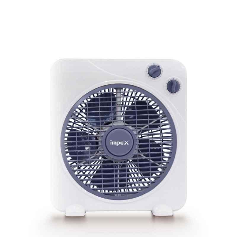 Impex 30W 10 inch White Box Fan with 3 Speed Modes, BF 7510