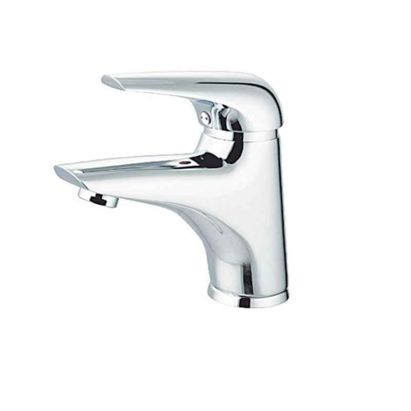Milano Prince Single Lever Wash Basin Mixer with Brass Pop-up & Waste, 140100200216