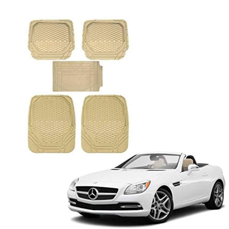 Kozdiko 5 Pcs 8855TW Beige Car Foot Mat Set for Mercedes Benz SLK, koz_36609