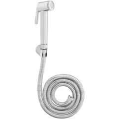 Senkiddpro Jaguar PVC Chrome Finish Wall Mounted Health Faucet with Pipe & Hook