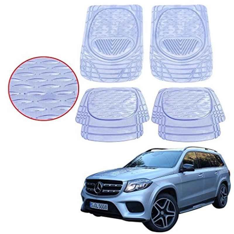 Kozdiko 4 Pcs 6204 PVC & Rubber Clear Car Foot Mat Set for Mercedes Benz GLS-Class