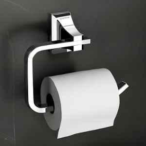 Plantex Paper Holder for Bathroom/Pure Brass Toilet Paper Holder/Tissue Paper Roll Holder/Bathroom Accessories APS-DL-09, Chrome