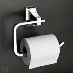 Plantex Paper Holder for Bathroom/Pure Brass Toilet Paper Holder/Tissue Paper Roll Holder/Bathroom Accessories APS-DL-09, Chrome