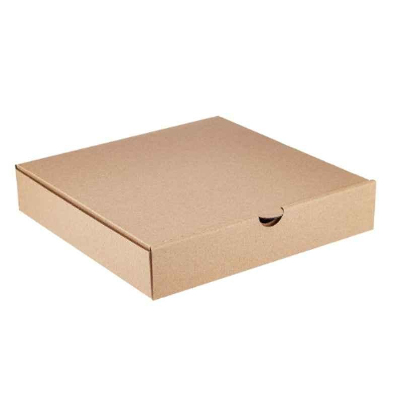 Hotpack 5Pcs 22x22cm Brown Pizza Box Set, HSMPB2222P