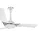 Luminous Raptor 350rpm 3 Blades chrome White Ceiling Fan, Sweep: 1200 mm