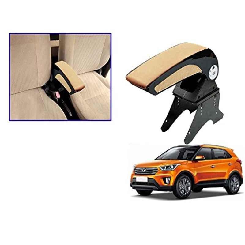 Kozdiko Beige Chrome Armrest for Hyundai Creta, koz_15216
