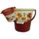 Joyo 2 Pcs 20L Plastic Brown Bucket & 1500ml Matching Mug Set