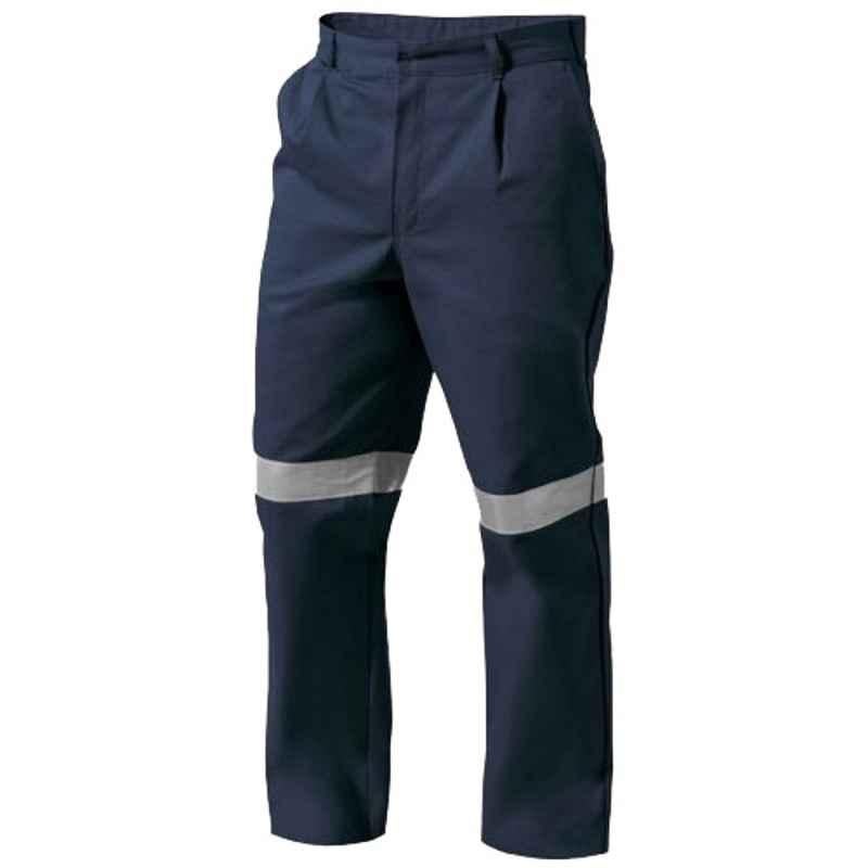 Superb Uniforms Cotton High Visibility Pleated Work Pant, SUW/N/HVWT03, Size: 34 inch