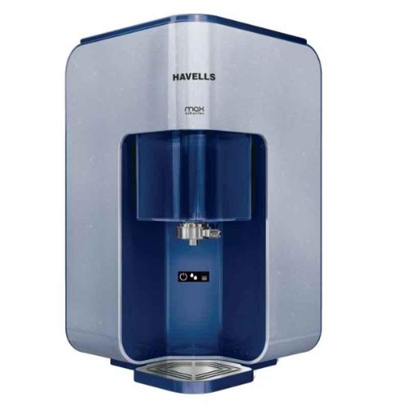 Havells Max Alkaline 45W Blue RO & UV Water Purifier, GHWRPMD015