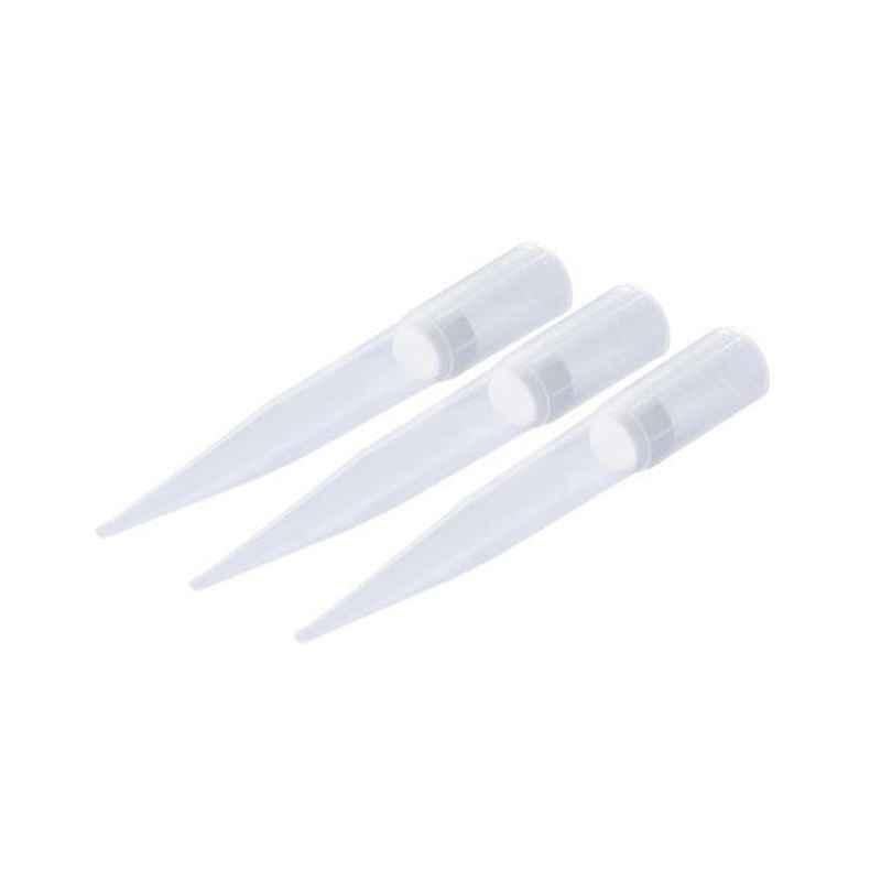 Abdos 1000Pcs 0.2-10μl Graduated Last Drop Low Retention Filter Tips in Resealable Bags, P11050