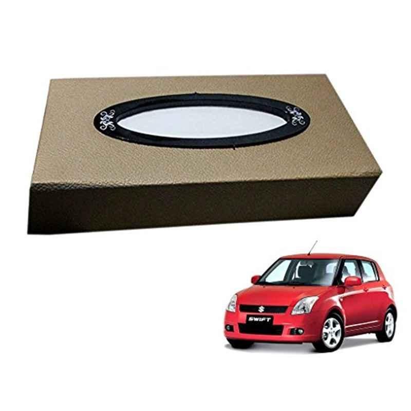 Kozdiko 200 Sheets 100 Pulls Beige Tissue Paper Box for Maruti Old Swift, koz_34387
