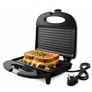 Thirdwind Gusto 800W Black 2-Slice Non-Stick Grill Plates Sandwich Maker with Cool Touch Handle, Press Lock & Indicator & 2 Years Warranty