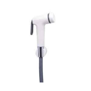 Somany Stella PVC White Wall Mounted Health Faucet with Continuous Flow, 272150680331