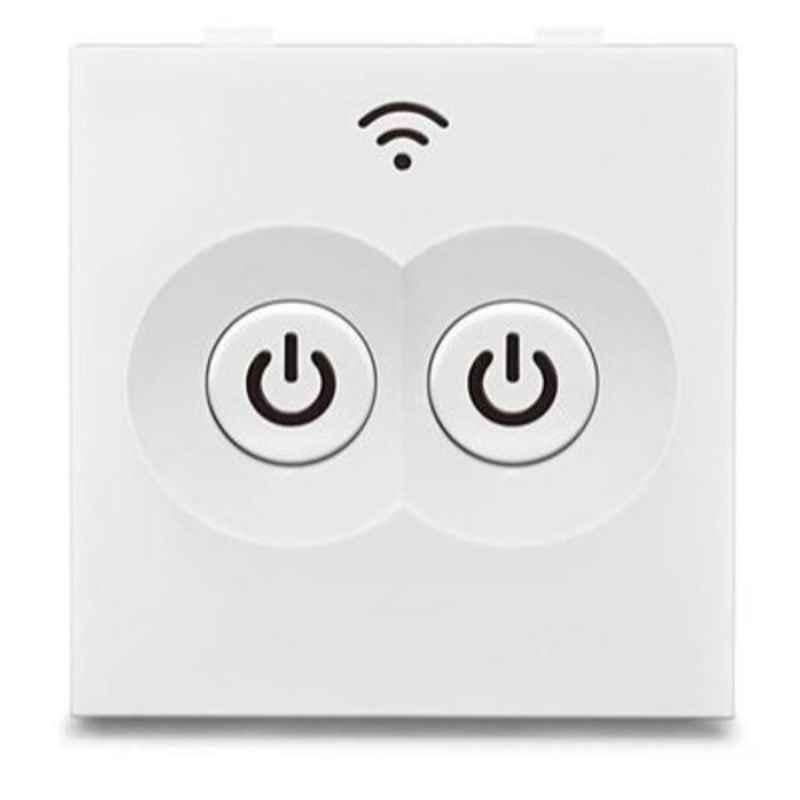 Tata Power EZ Home GWF-KS001-2 5A 2 Channel White Wifi Enabled Smart Switch, 7000024864