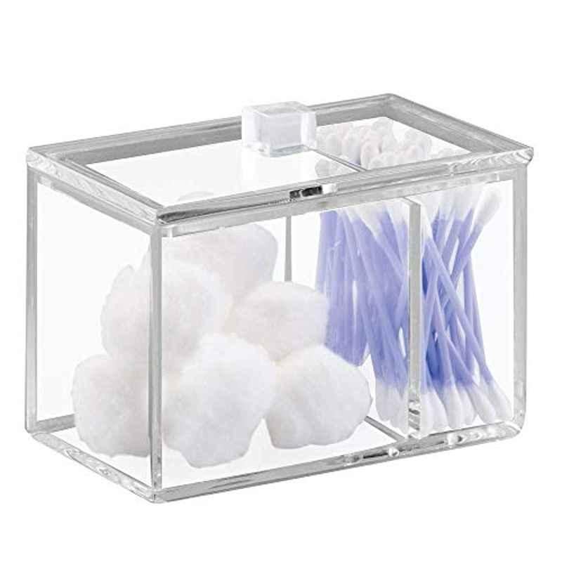 iDesign Plastic Clear Wall Mount Nail Polish Storage Rack with 3 Shelves for Bathroom, 42440