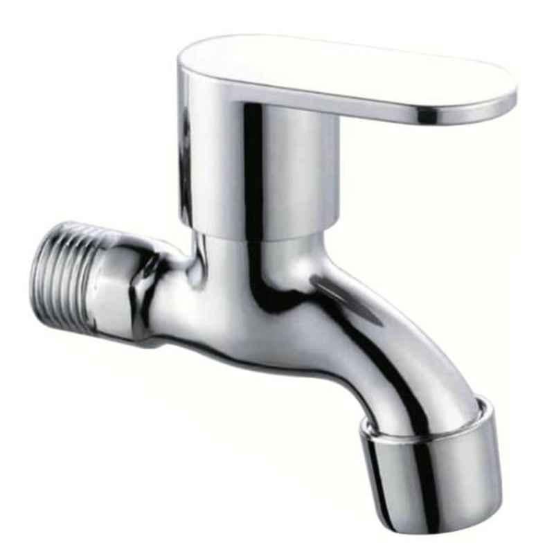Drizzle SoloMini Brass Chrome Finish Silver Bib Cock with Foam Flow, BIBSOLOMINI1
