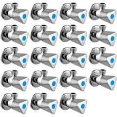 Senkiddpro Triangle Stainless Steel Chrome Finish Wall Mounted Angle Cock (Pack of 19)