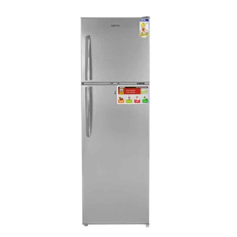Geepas 220-240V 320L Double Door Refrigerator, GRF3207SSXXN