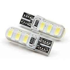 AOW 6 SMD (Blue) Gel LED Parking Bulb Pilot Light/License Plate car Lights For Maruti Suzuki Baleno (Pair/12V)