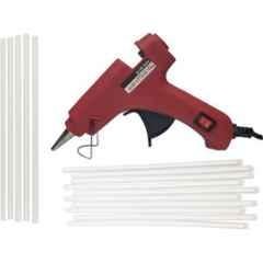 Bandook 20W Red Glue Gun with 10 Pcs Transparent Glue Sticks