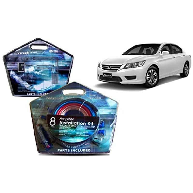 Auto Pearl Geestar Plus 8 Guage 2 Channel Amplifier Full Installation Kit for Honda Accord, GS-208