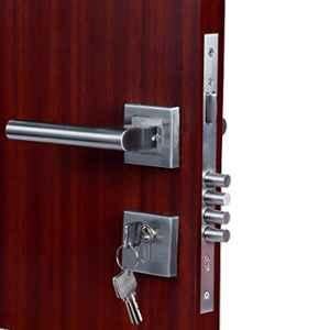 Saze 45x85mm ‎Stainless Steel Satin Finish Mortise Main Door Lock Set, ‎SZ-MG-301-ROSE-OSK