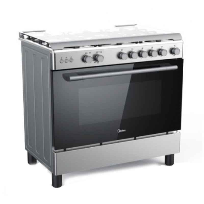 Midea 90x60cm 5 Burner Gas Cooking Range with Oven & Grill, CME9060