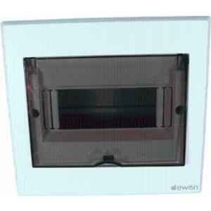 Dewon Electric Dual Steel Grey 6/8 Way Single Pole Neutral Double Door Single Phase MCB Distribution Board
