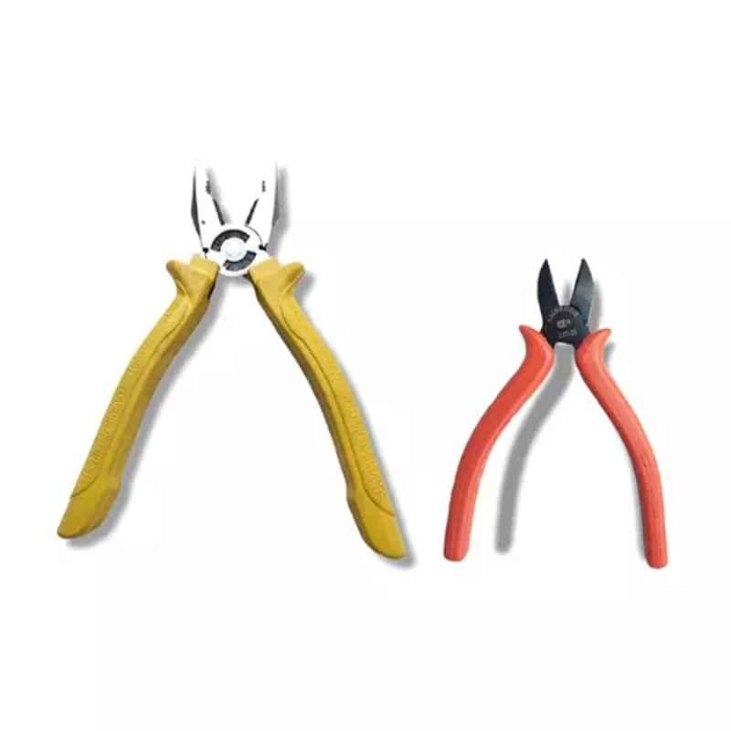 Sky Blue 2 Pcs 7.8 inch Lineman Plier Combo, SBE_PLIER_COMBO_MOD_01486