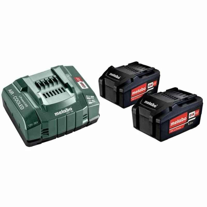 Metabo Cordless Tool Battery Set, 685051000, 18V, 2x5.2Ah Battery