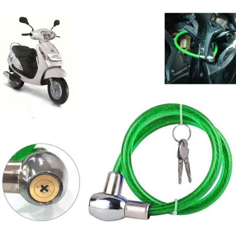Auto Pearl PVC & Plastic Green Heavy Duty Cable Lock for Duro, 422