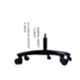 MRC PVC 3 In 1 Black Chair Replacement Stand, Chair Lifter & Wheel Combo