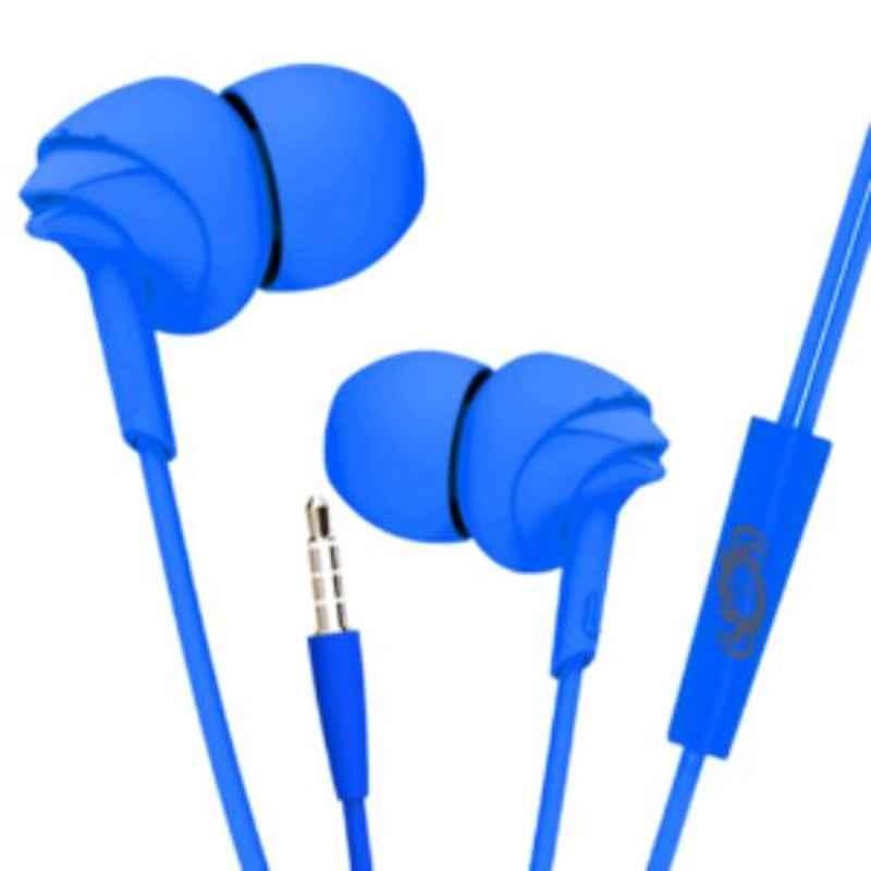 boAt Bassheads 100 MI Blue Wired Headset with Mic