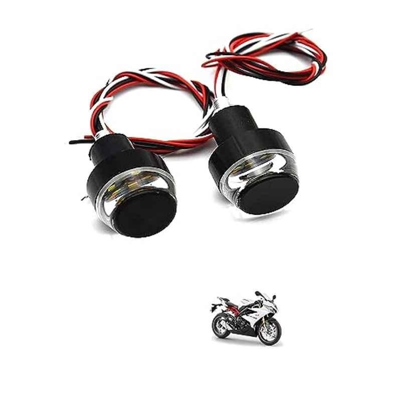 Kozdiko 2 Pcs Dual Colour Motorcycle LED Indicator Turn Signal Handle Bar Light Set for Triumph Daytona 675