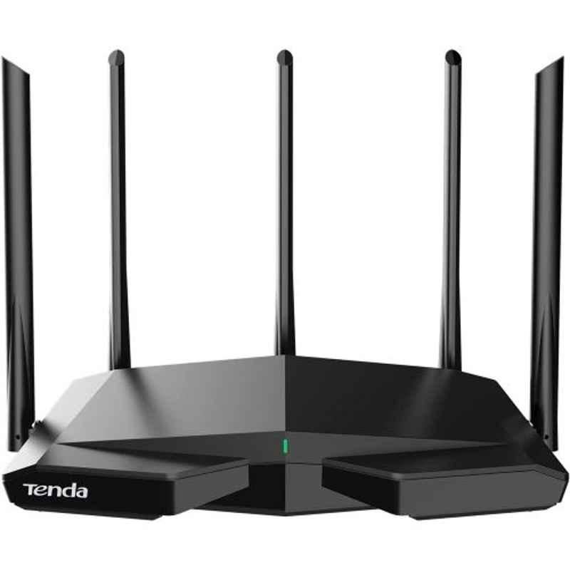 Tenda RX27ProTX27pro AXE5700 5700Mbps Black Tri-Band Gigabit Wi-Fi 6E Router