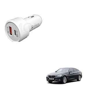 Kozdiko 3A 18W Plastic Fast Charging Mini Car Charger with Dual Output for BMW 3 GT