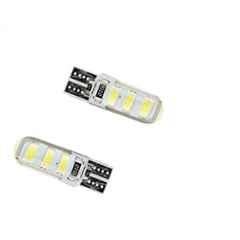 AOW 6 SMD (White) Gel LED Parking Bulb Pilot Light/License Plate car Lights For Opel Corsa (Pair/12V)