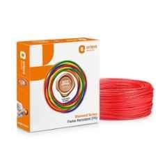 Orient Diamond 1 Sqmm Red PVC Insulated Copper Conductor Flame Retardant Wire, 711FRC5RE0100D, Size: 90 m