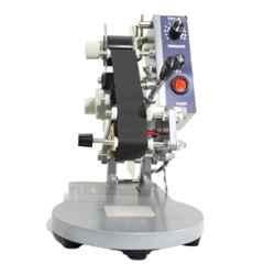Universal Seal 220V Metal White Manual Ribbon Batch Coding Machine for Plastic & Paper Pouches , SPS81