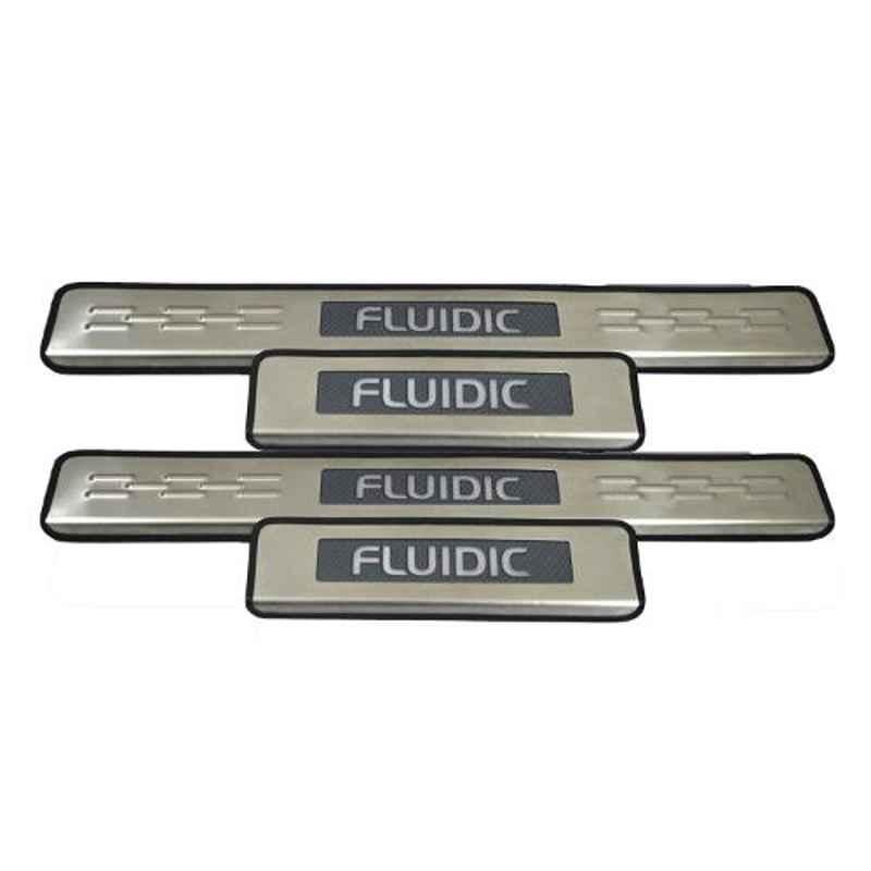 AutoPop 4 Pcs LED Footstep Sill Plate Set for Hyundai Verna Fluidic, FSLD_FLUIDIC