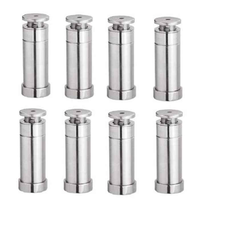 Nixnine Stainless Steel Heavy Duty Magnetic Door Stopper, SS_202_3IN_8PS (Pack of 8)