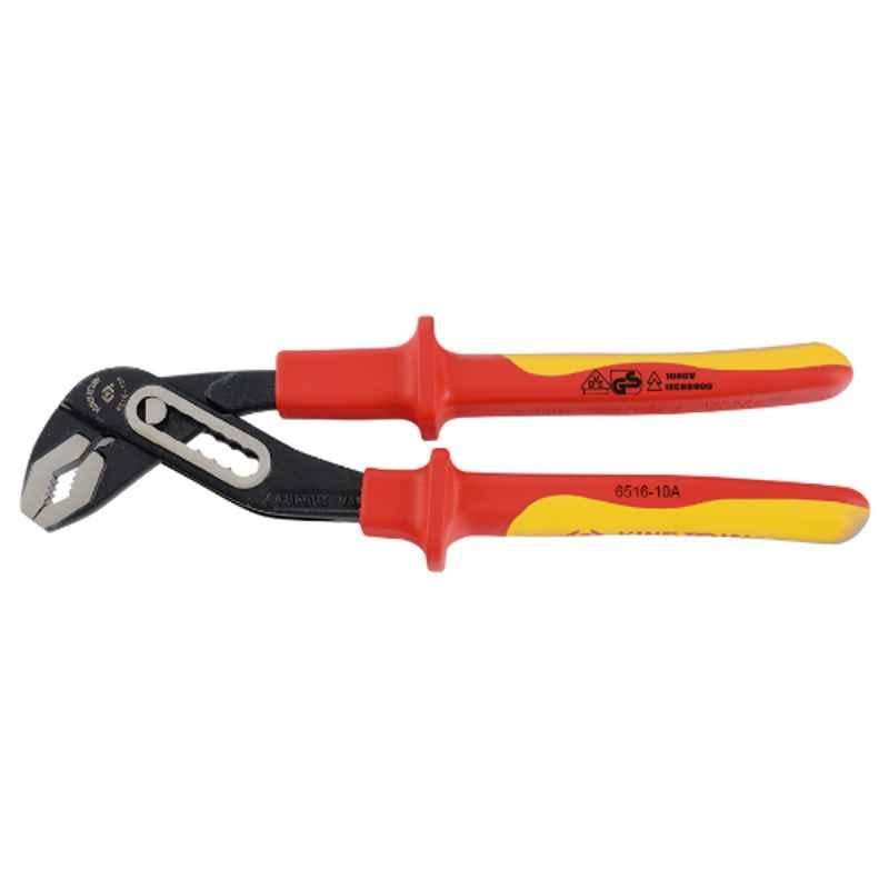 King Tony 10 inch VDE Insulated Groove Joint Pliers, 6516-10A