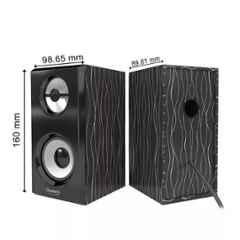 Quantum QHM636 Black Usb 2.0 Wooden Speaker