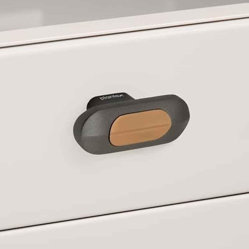 Plantex Knobs for Drawer/Drawer Knobs/Oval Knob for Cabinets/Drawer Handle/Pull-Push Knob for Kitchen/Bedroom Drawers SH-432, Rose Gold & Grey