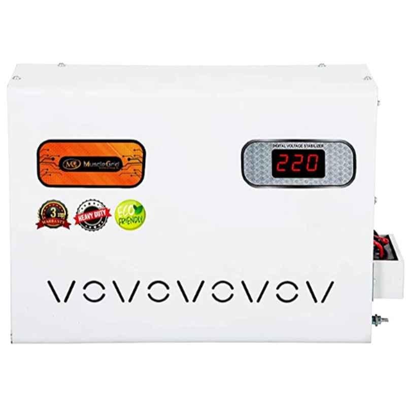 MuscleGrid 5KVA (90-300V) Heavy Duty Copper Winding 4000W Electricity Bill Reducer Mainline Voltage Stabilizer